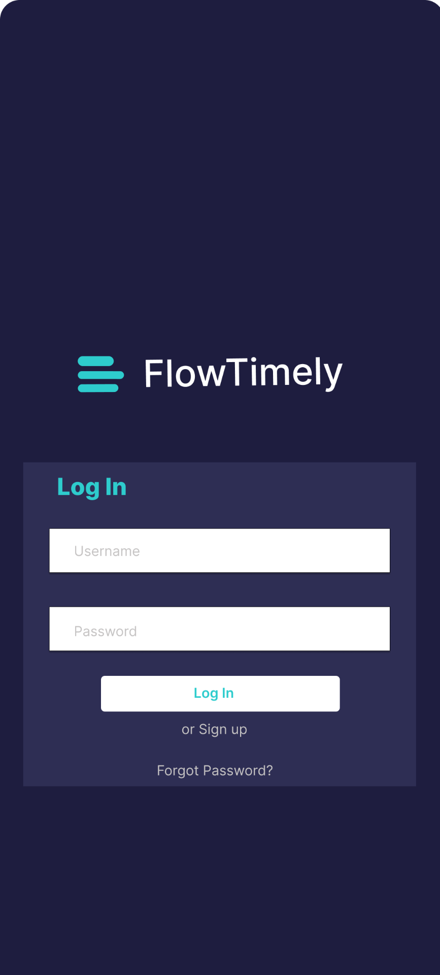 Flow Timely screen 1